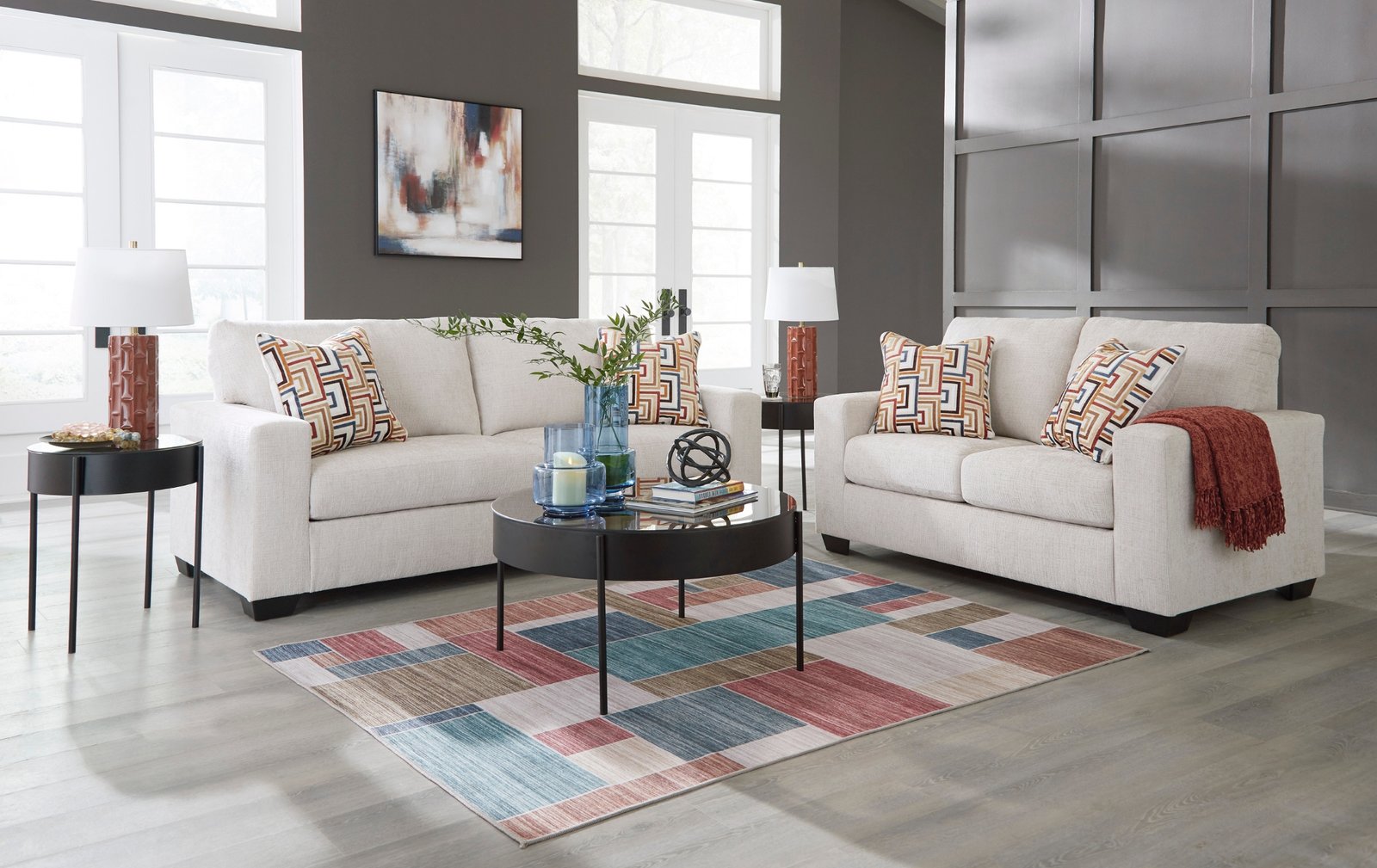 Aviemore Stone Sofa and Loveseat.