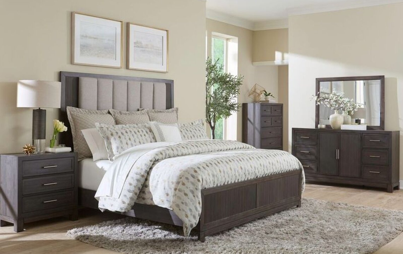 Dark Walnut Queen Bedroom Set