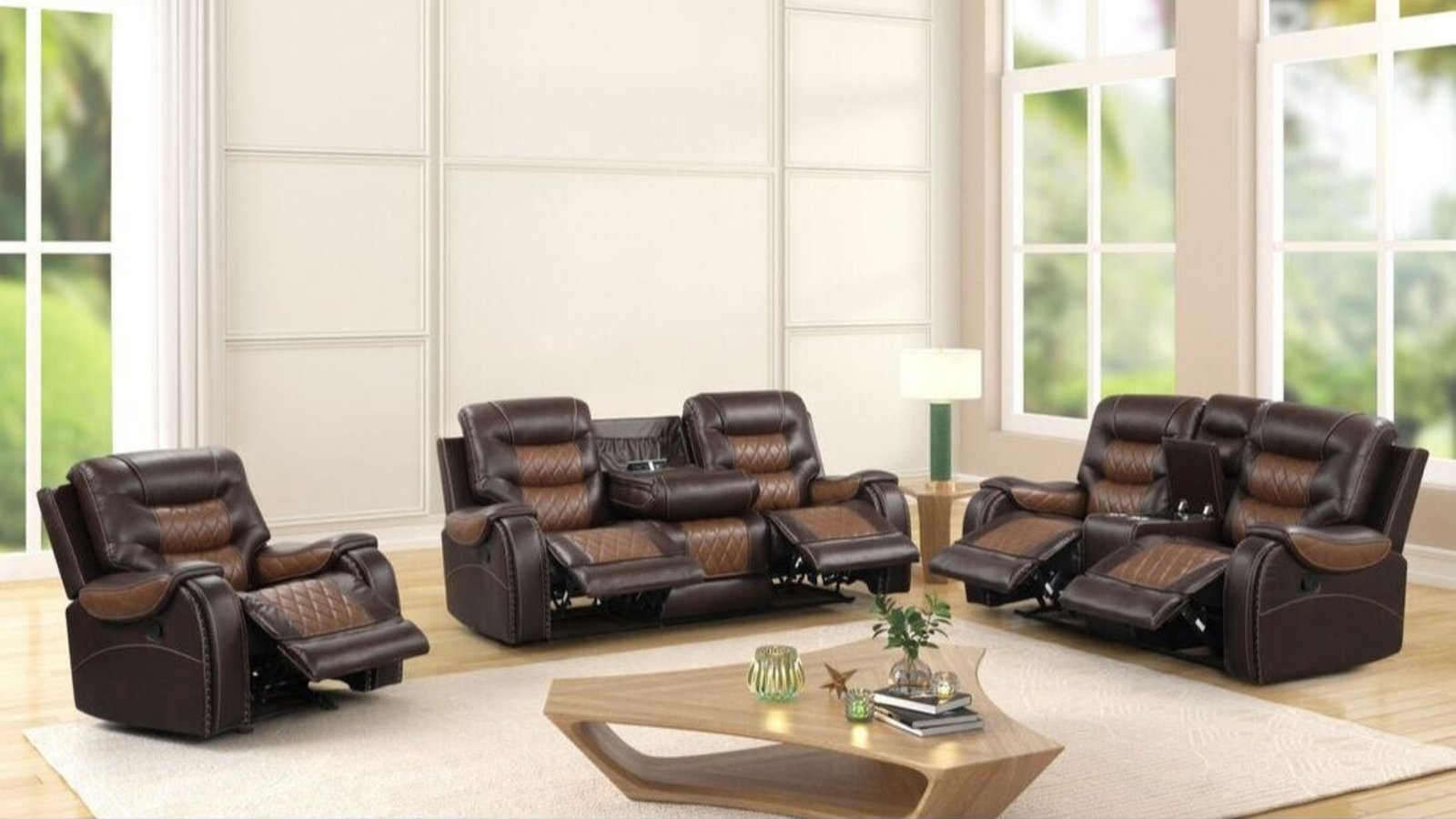Ashley Oversized 3PC Reclining Living Room Set