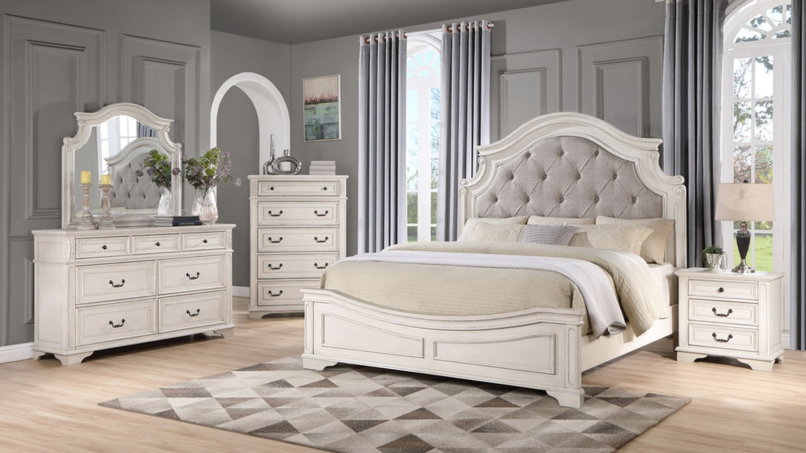 Antique White Queen Bedroom Set