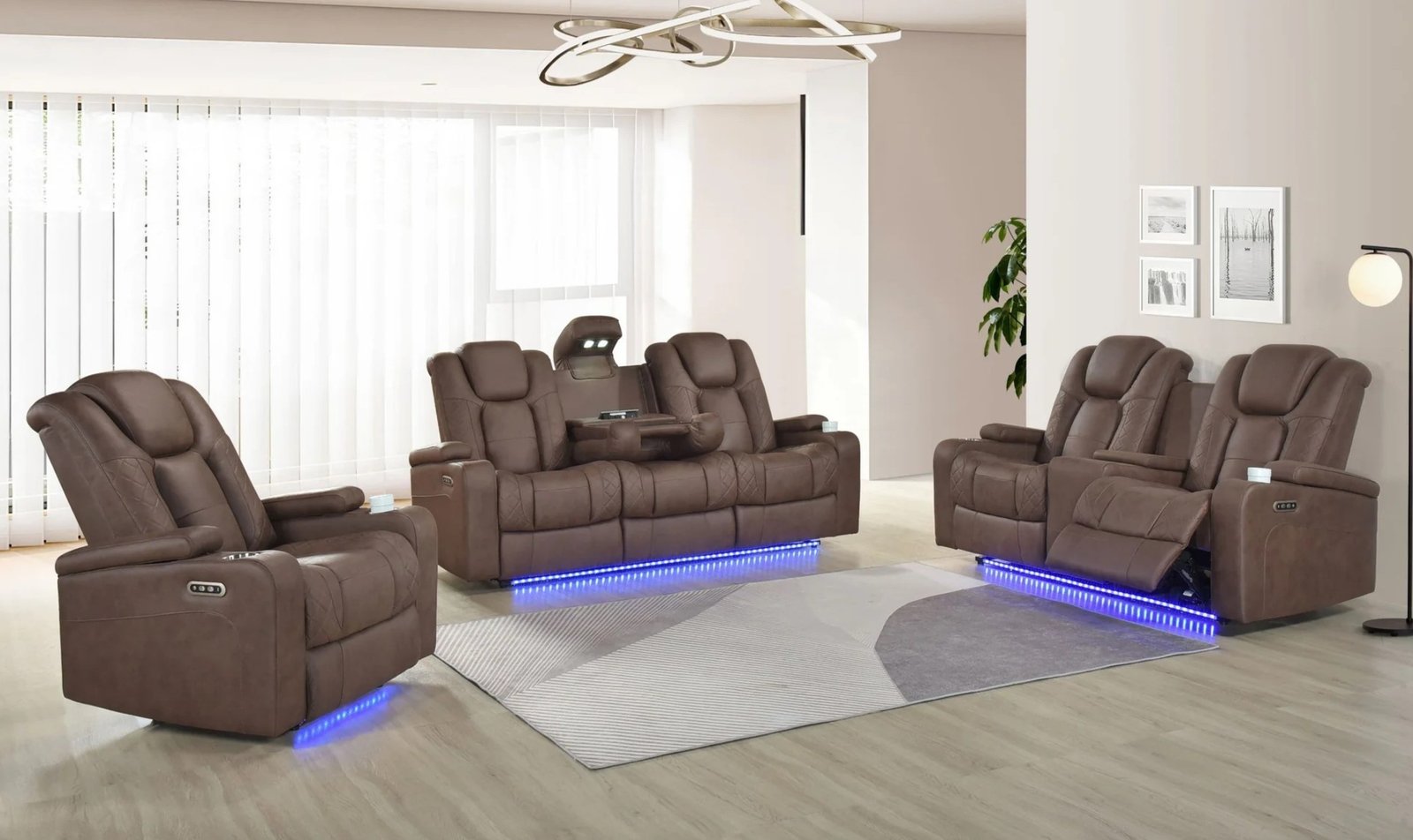 Ashley Brown 3PC Power Reclining Living Room Set
