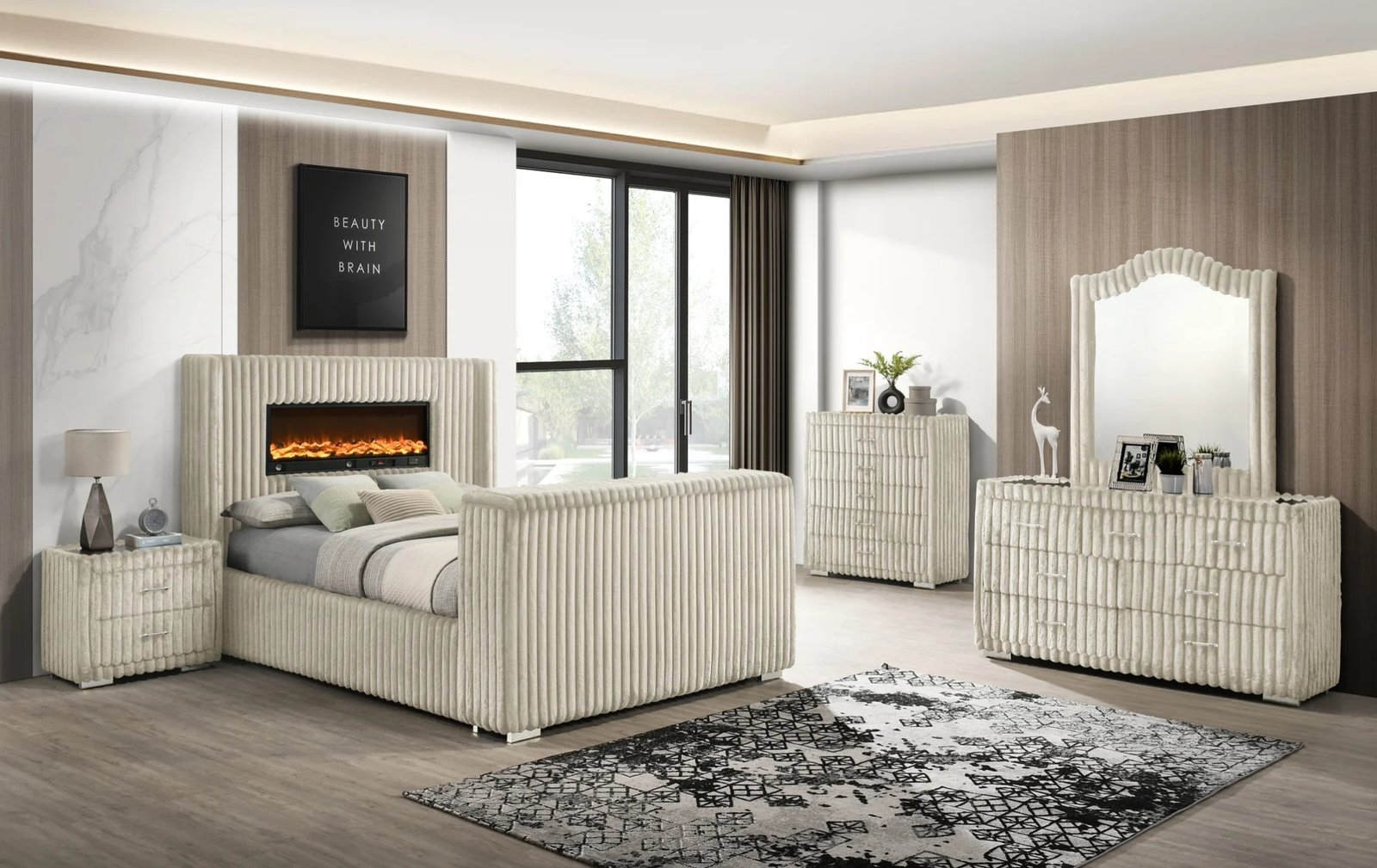 Henley Cream Queen Bedroom Set