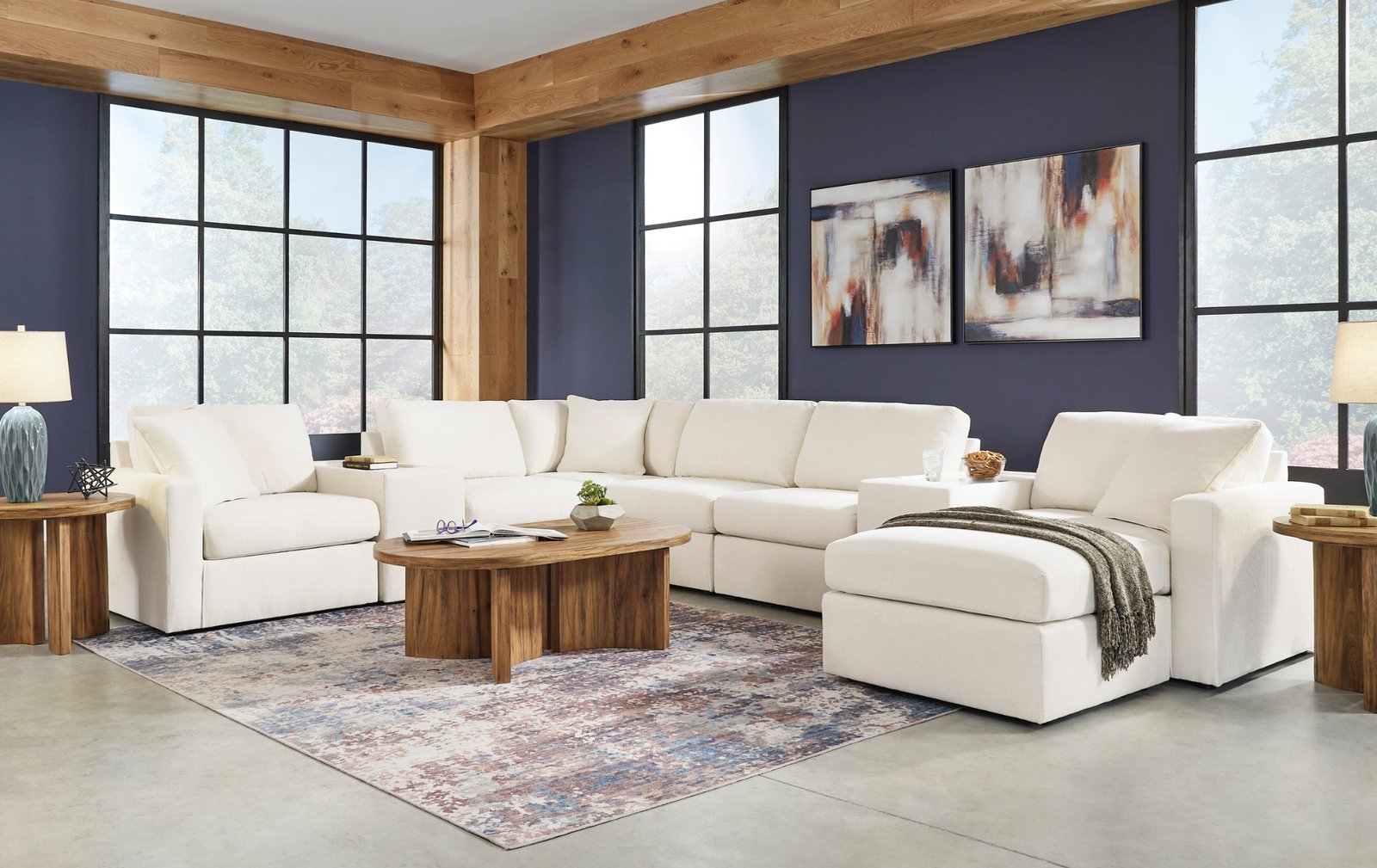 Modmax Sectional with Chaise and Audio Console