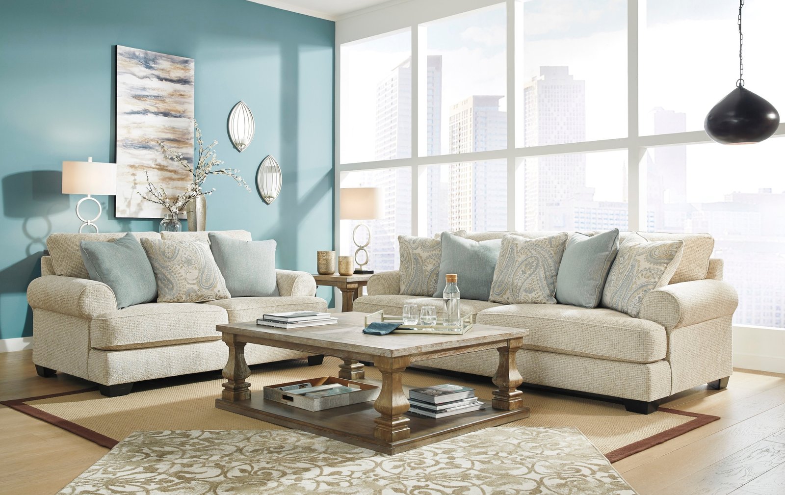 Monaghan Sofa and Loveseat
