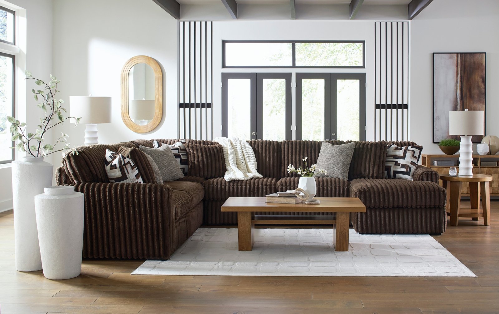 Midnight-Madness 4-Piece Sectional with Chaise
