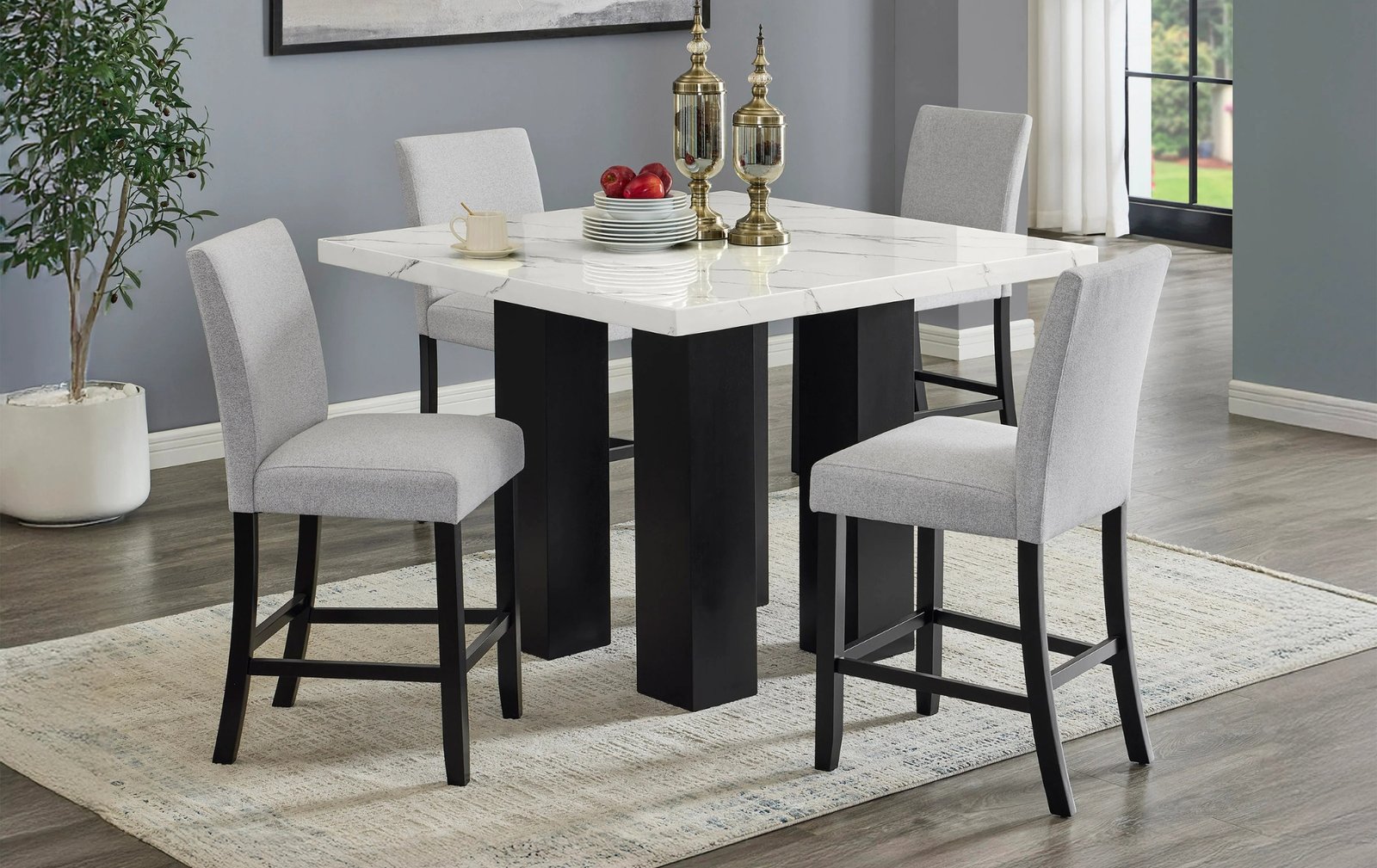 Parkside 5-Piece Counter Height Dining Set