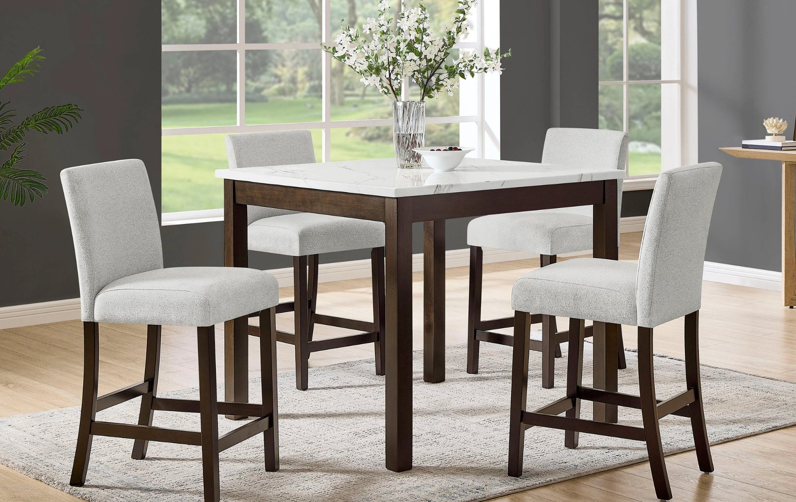 Lennon 5-Piece Counter Height Dining Set