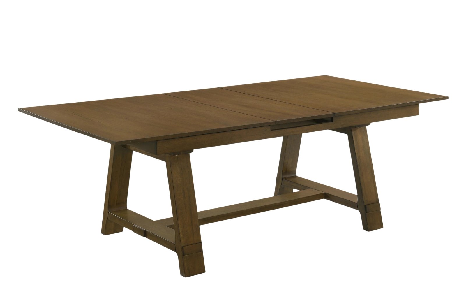 Everly Brown Extendable Trestle Dining Table