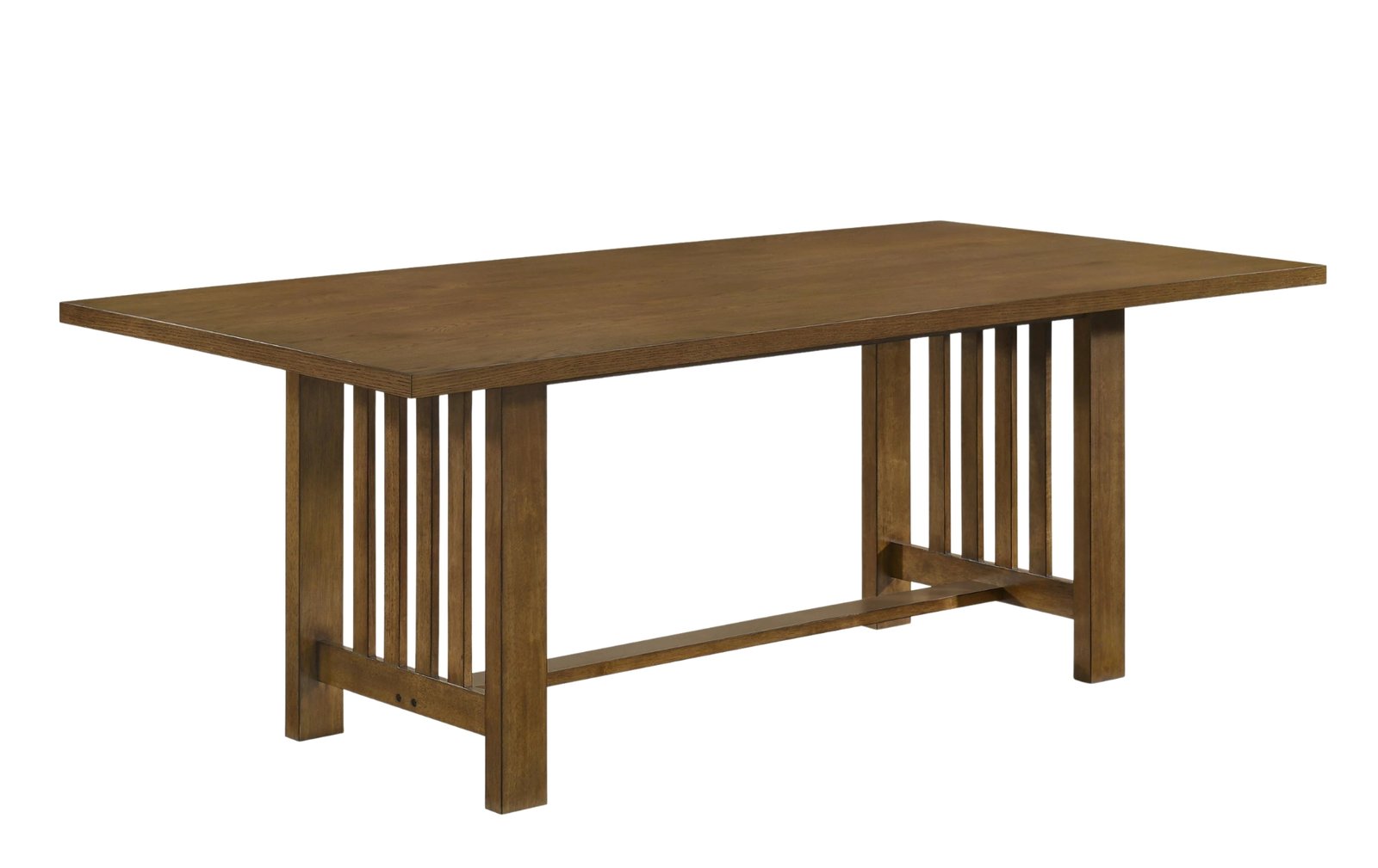 Glendale Rustic Brown Rectangular Dining Table