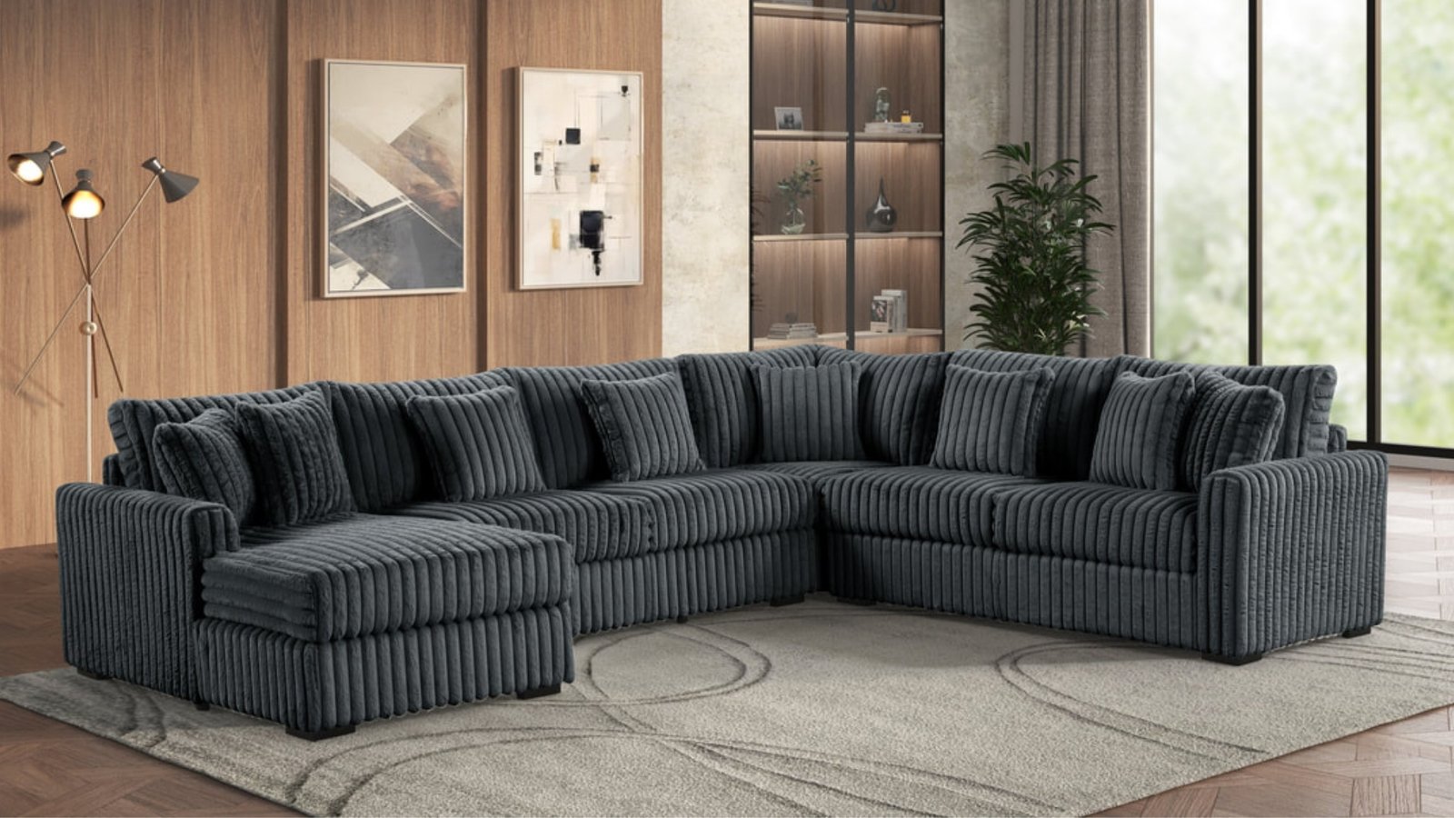Solana Charcoal Sectional