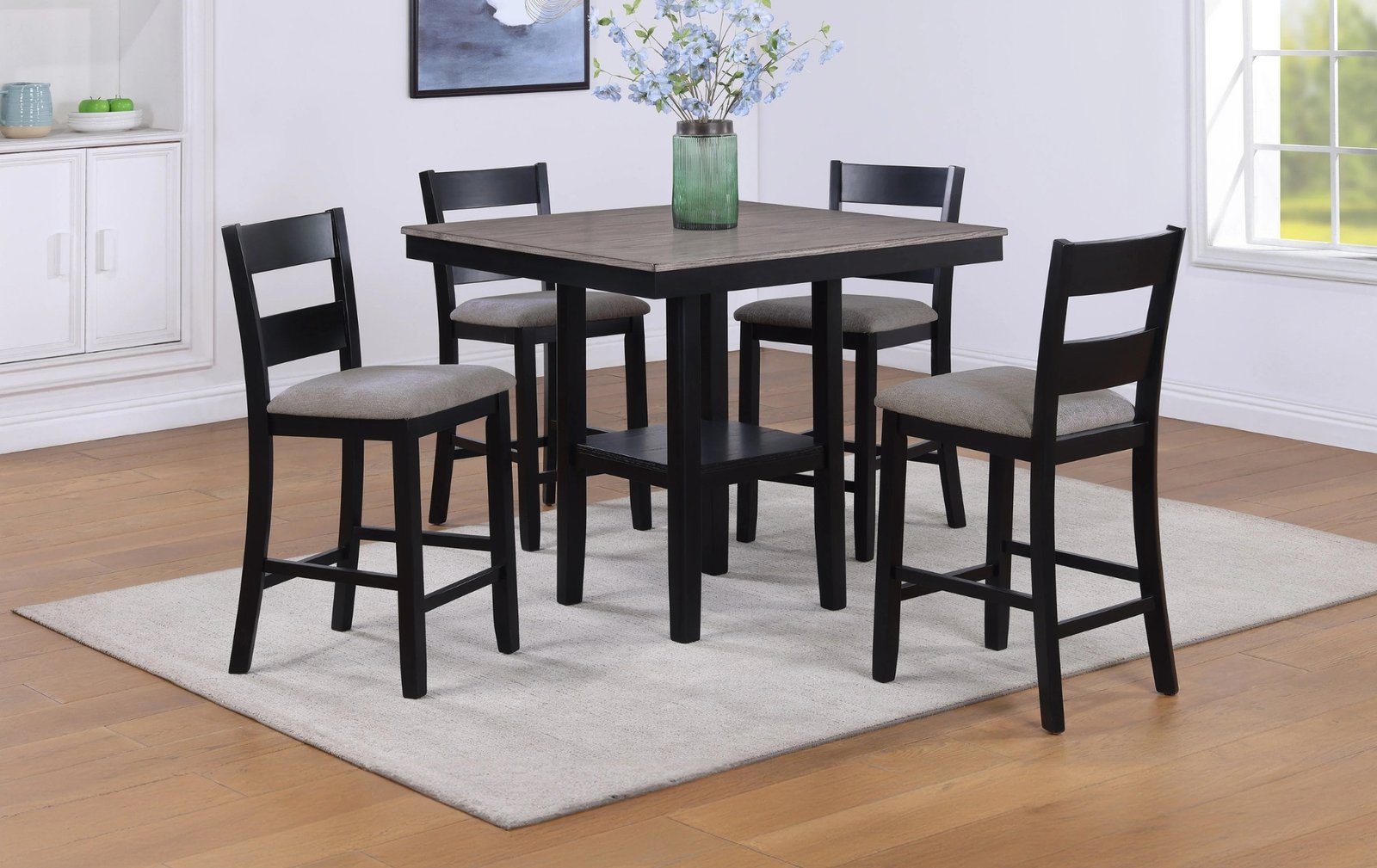 Lester 5-Piece Counter Height Dining Set
