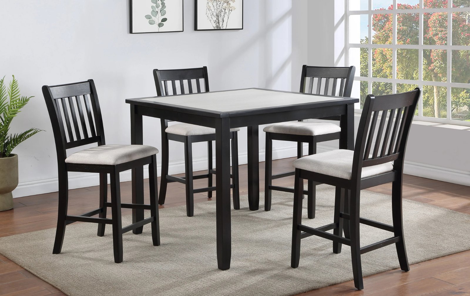 Salvador 5-Piece Counter Height Dining Set