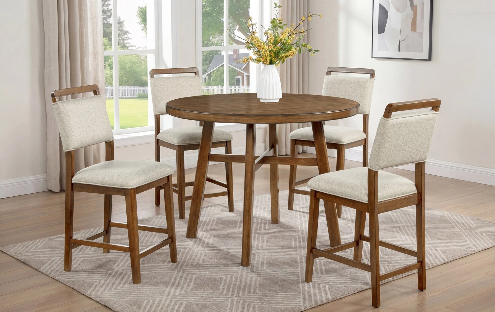 Blanche 5-Piece Counter Height Dining Set