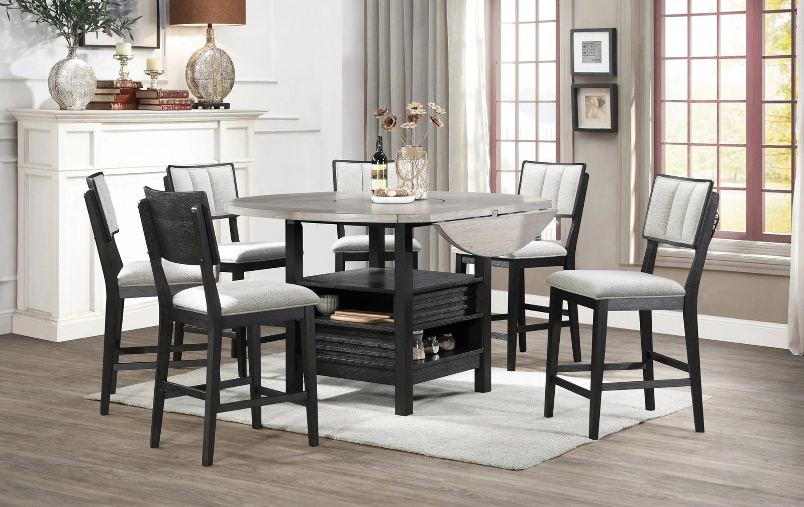 Cline 5-Piece Counter Height Dining Set