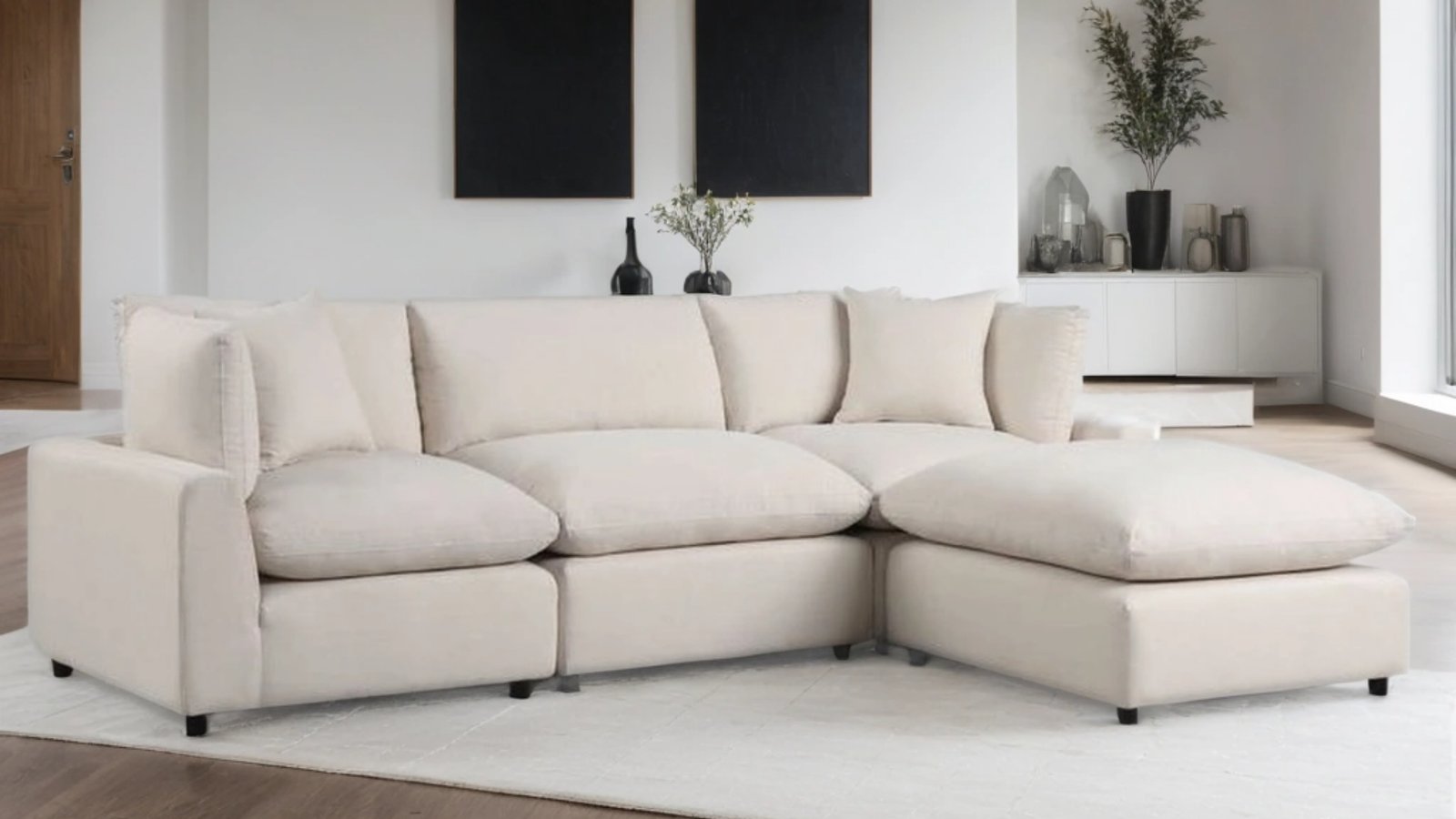 Sky Sand Linen Modular Sectional
