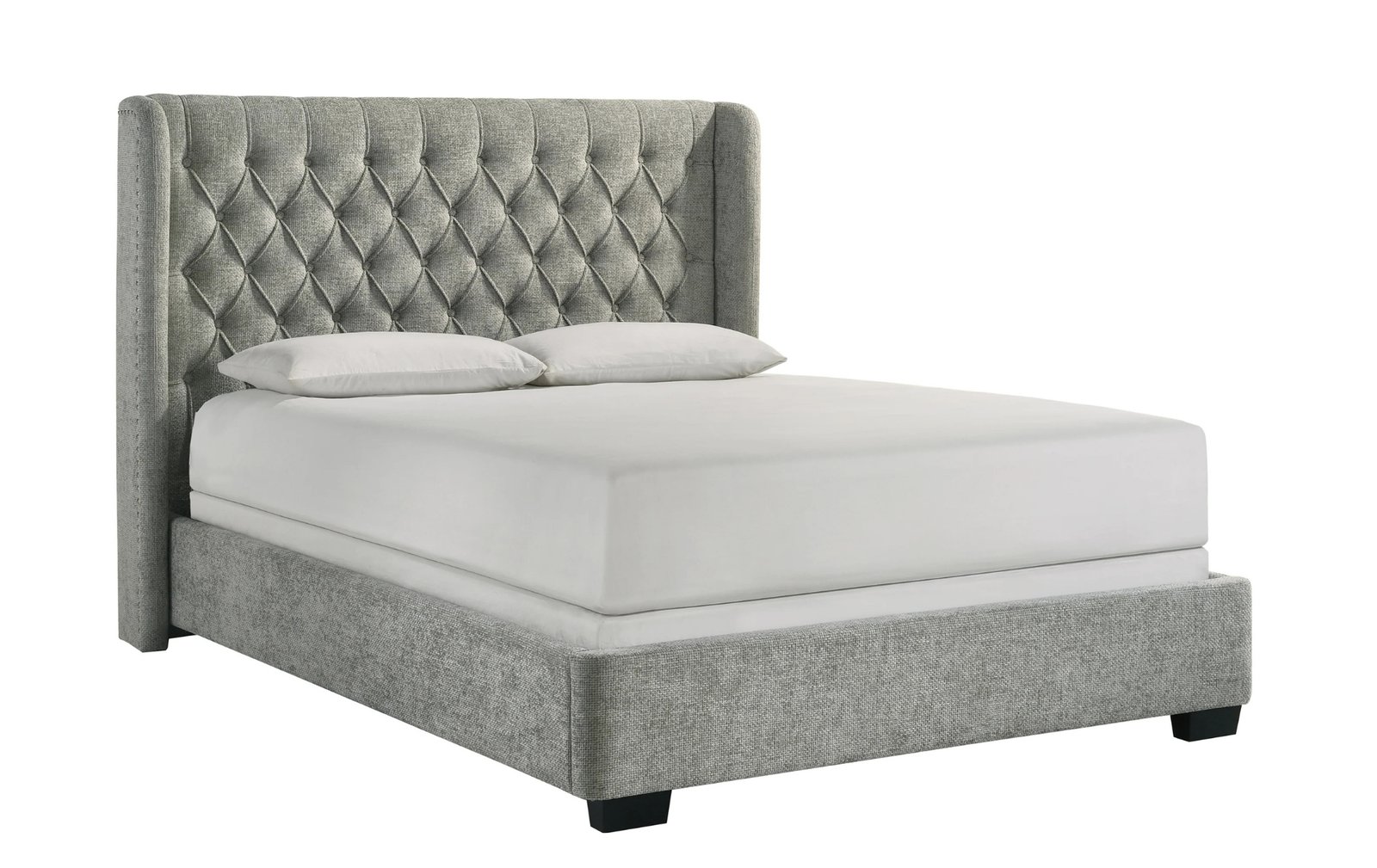 Daphne Queen Wingback Upholstered Bed