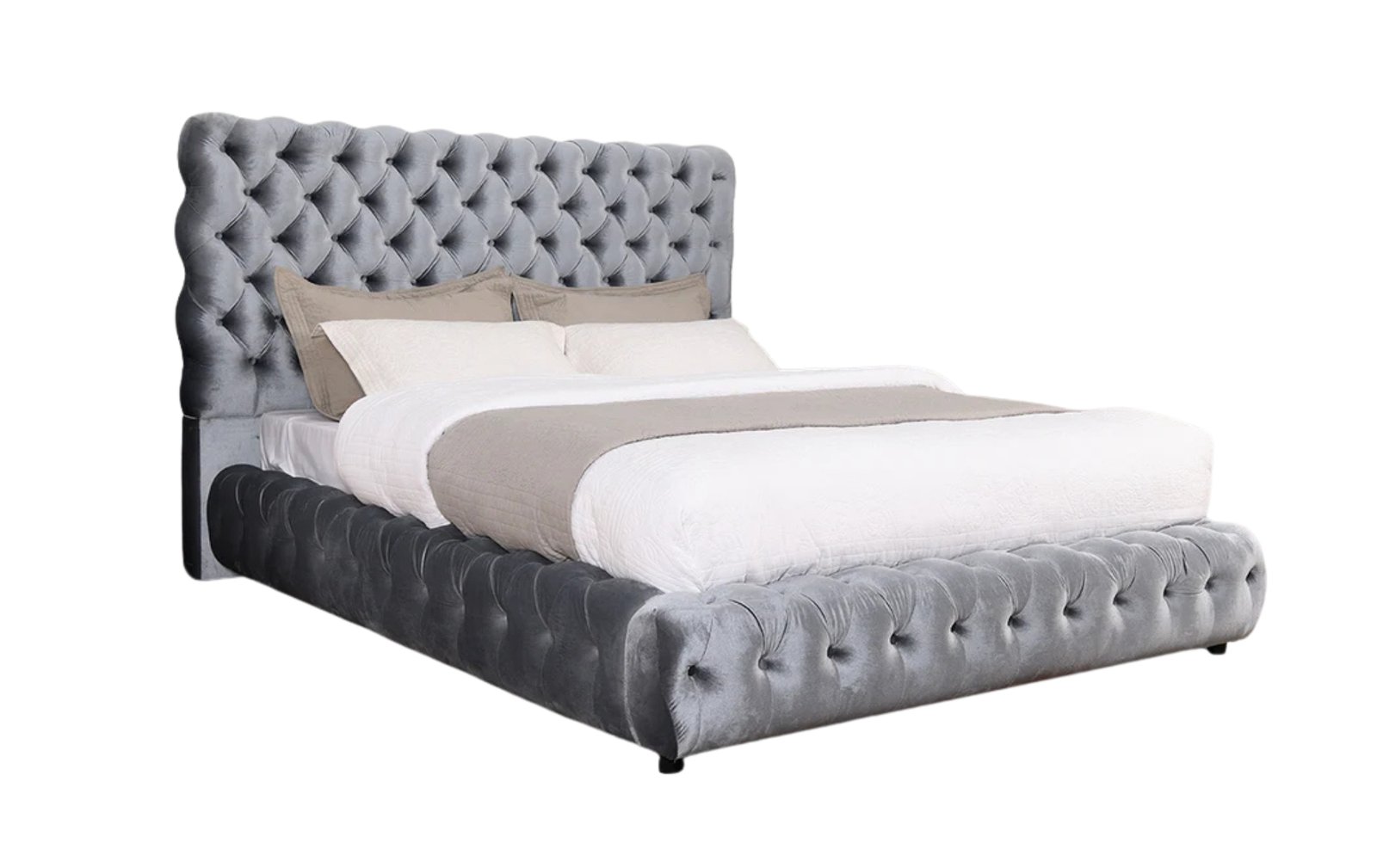 Flory King Upholstered Platform Bed