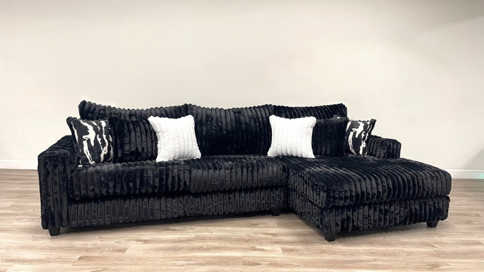 Charcoal Oversized 2pc Sectional