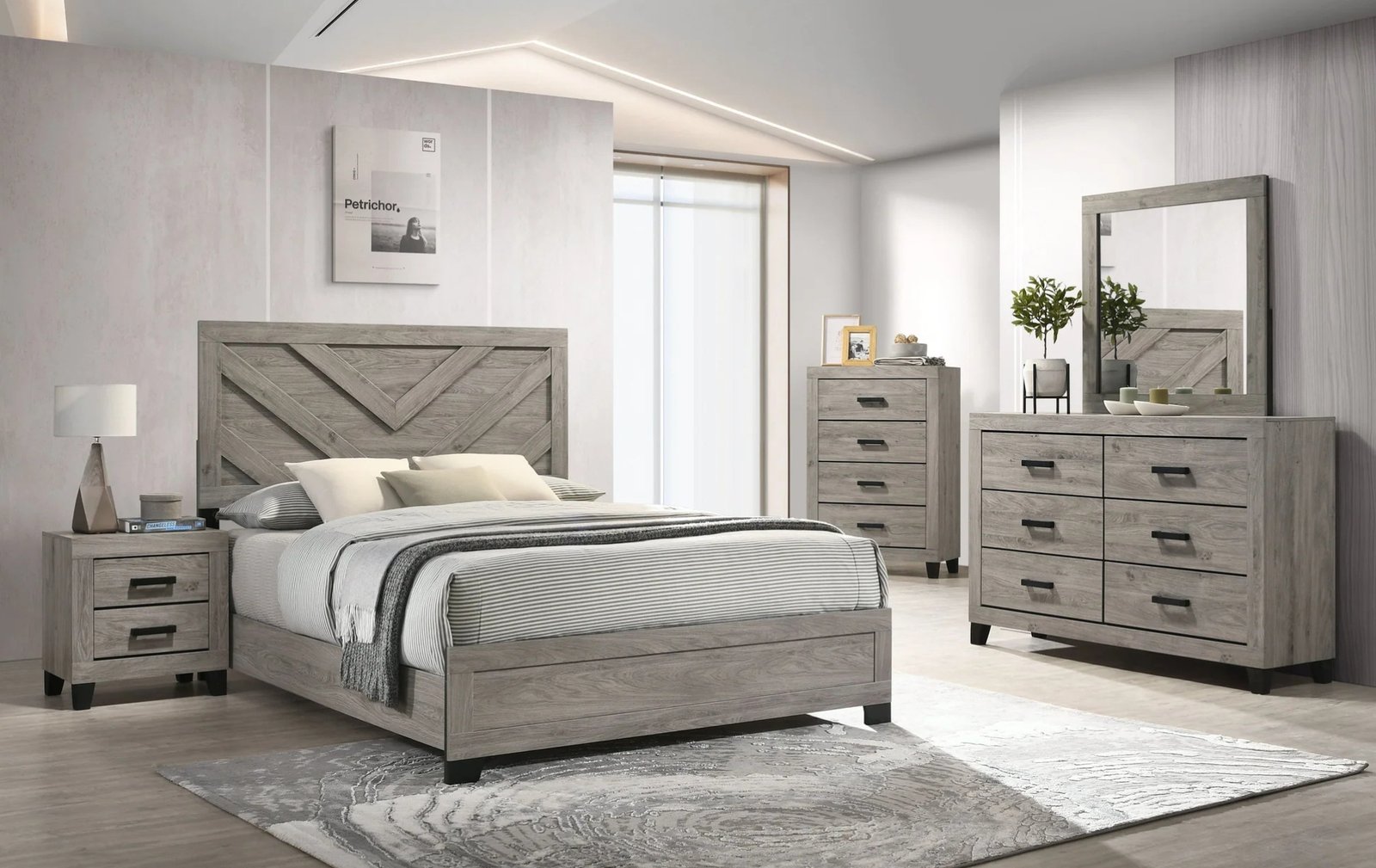 Avery Rustic Queen Bedroom Set
