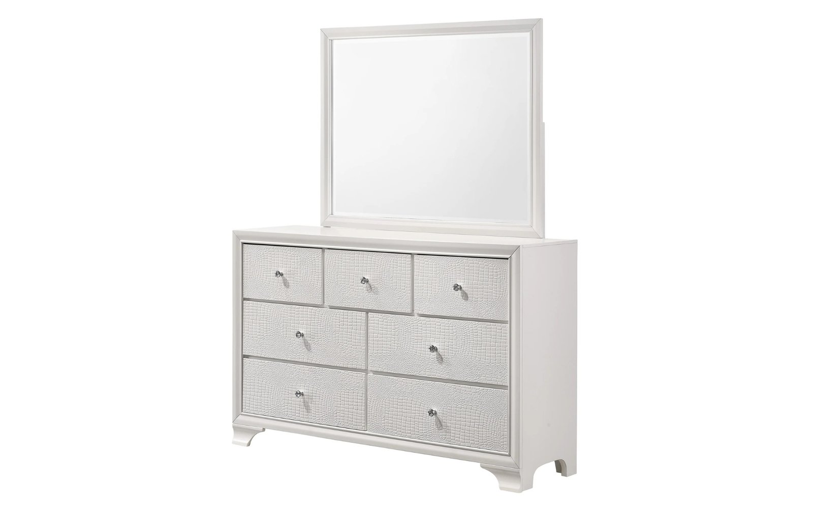 Lyssa White Dresser & Mirror
