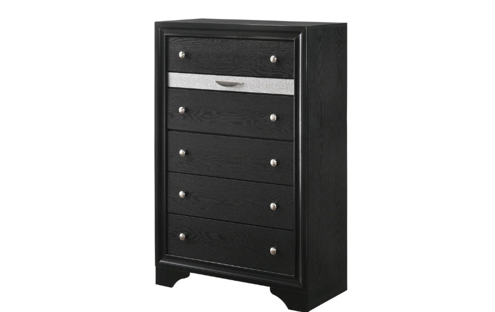 Regata Black 5-Drawer Chest