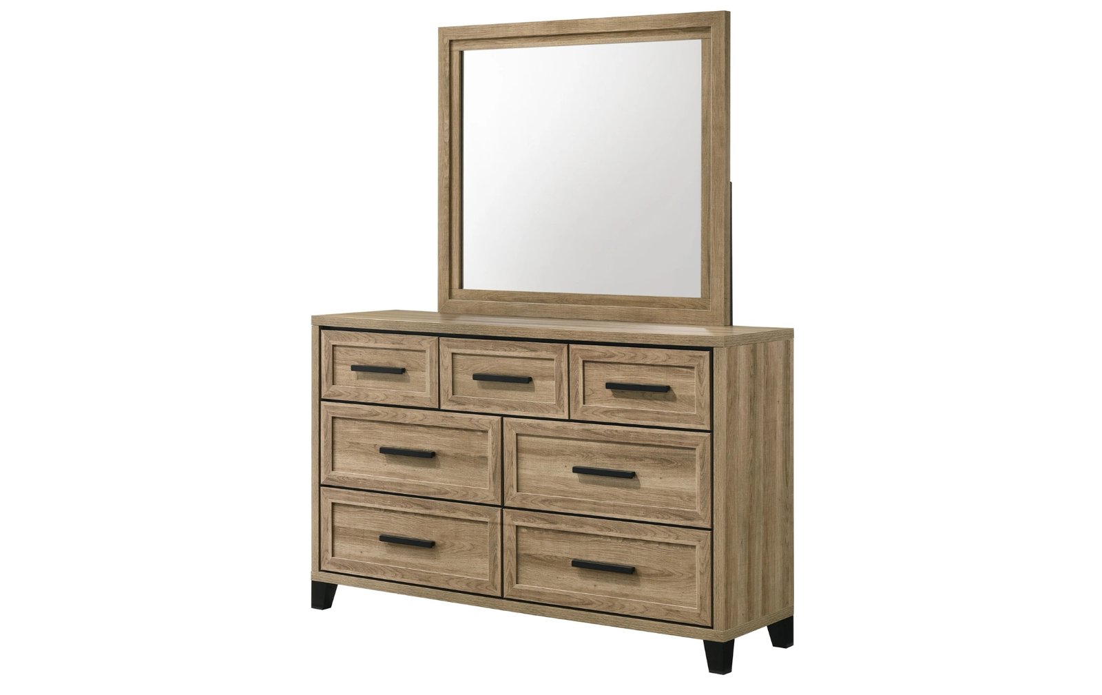 Jameson Natural Wood Dresser & Mirror