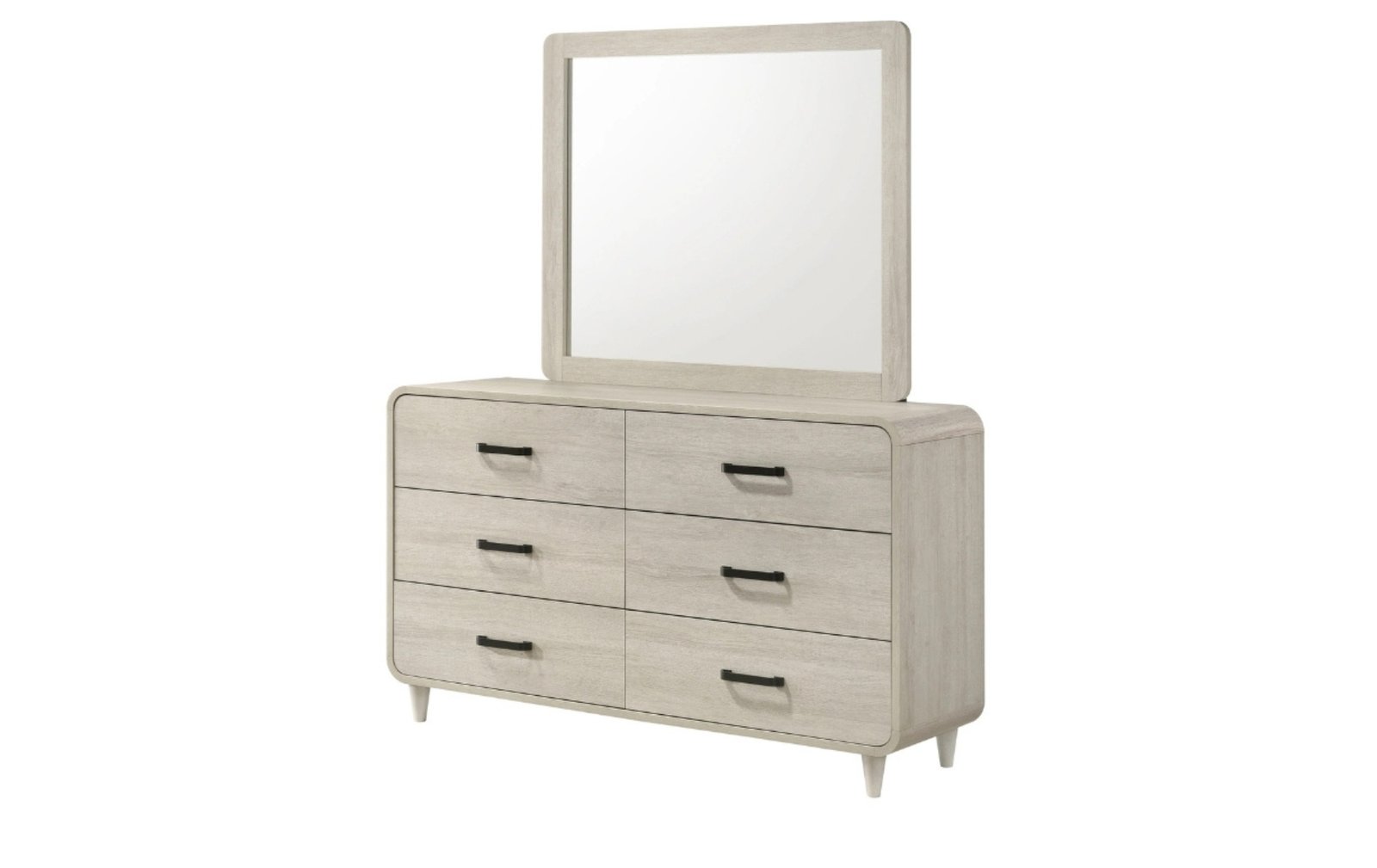 Nyomi Light Wood Dresser & Mirror
