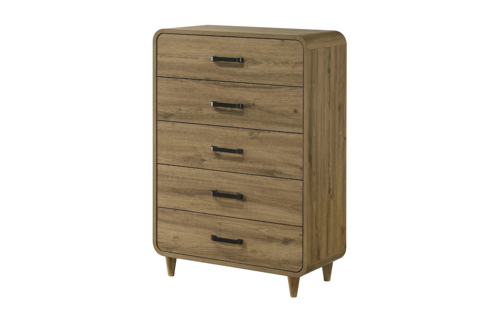 Nyomi Mid-Century 5-Drawer Chest