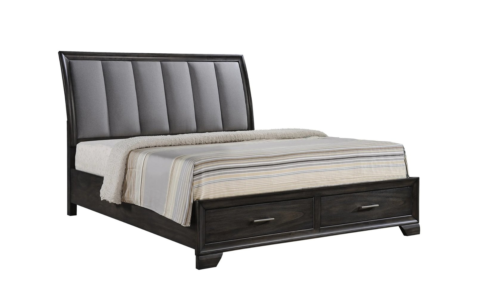 Jaymes Queen Storage Bed with Upholstered Headboard