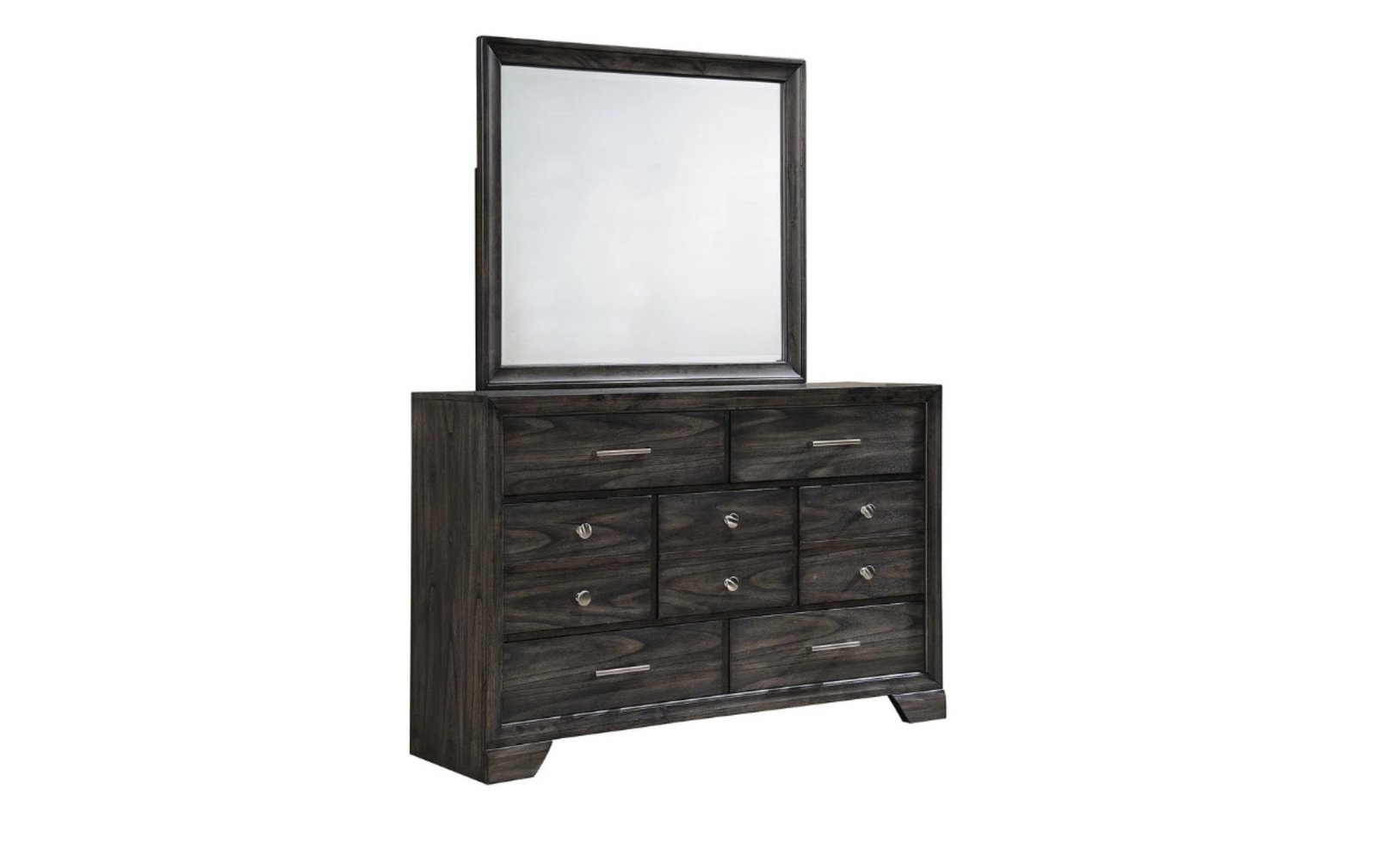 Jaymes Dark Gray Dresser & Mirror