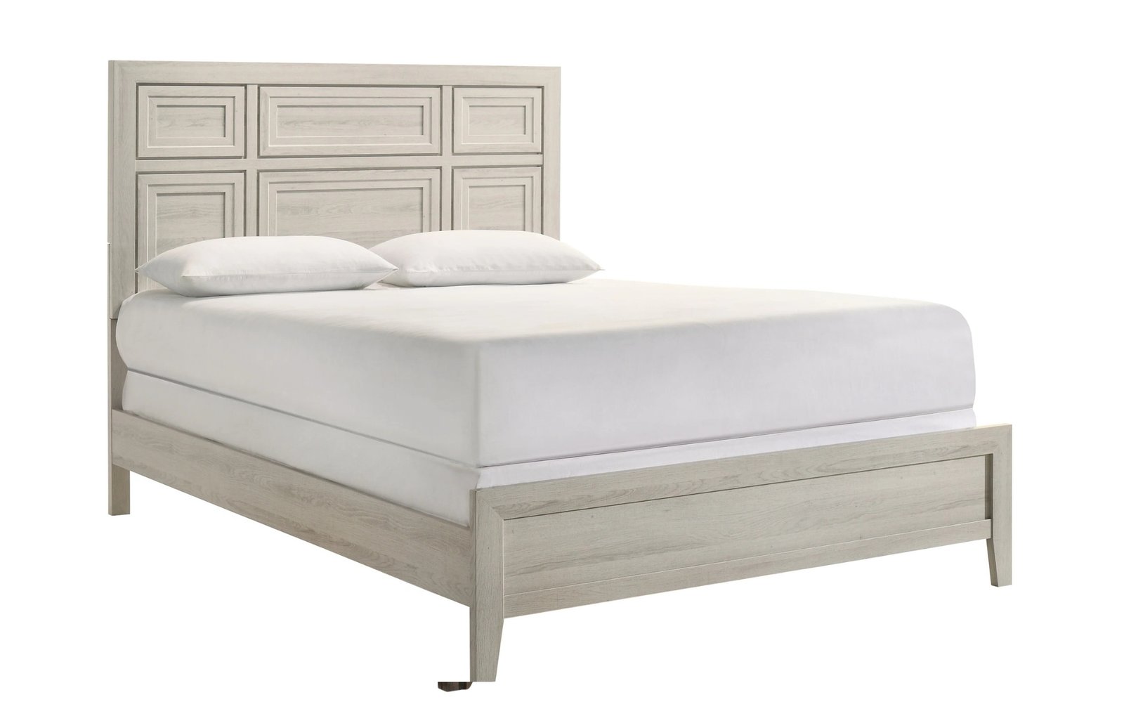 Lorraine Queen Light Wood Panel Bed