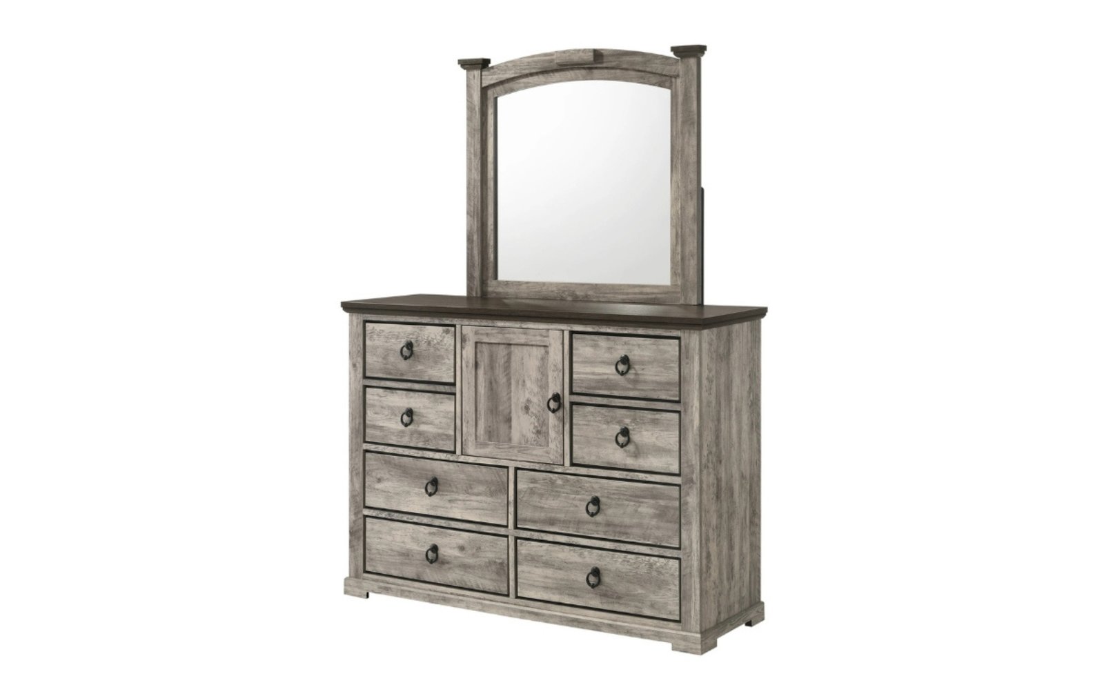 Ella-Mae Gray Dresser & Mirror