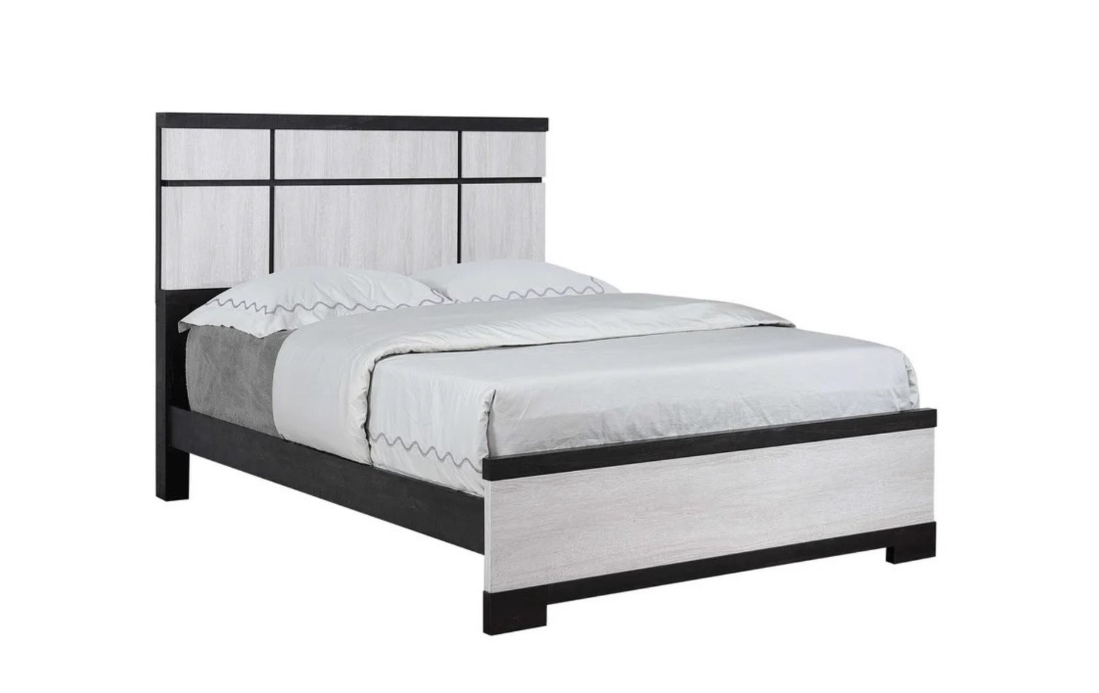 Remington King Two-Tone Panel Bed