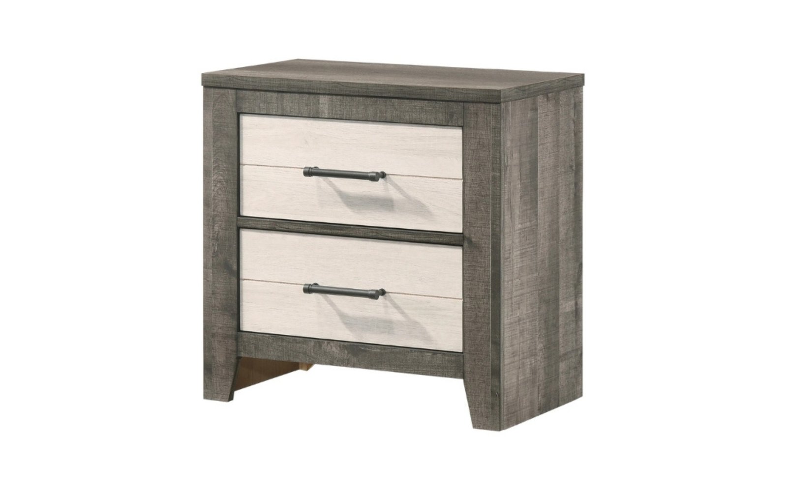 Rhett Gray & White Nightstand