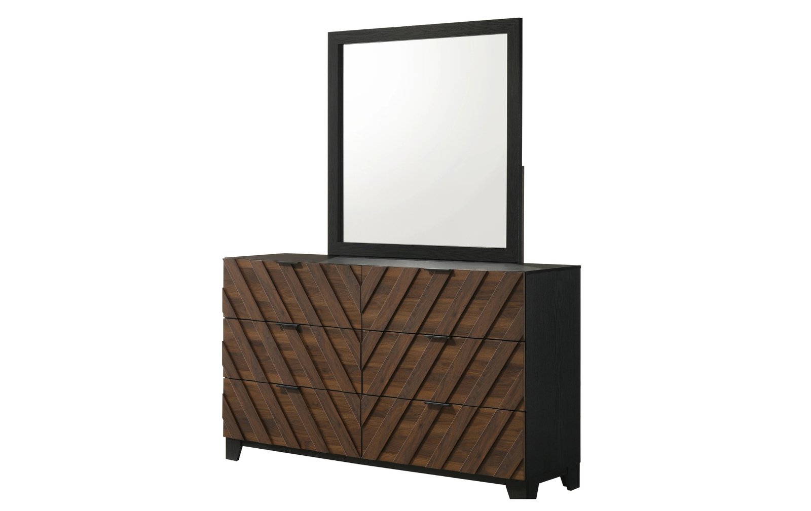 Zane Brown & Black Dresser & Mirror
