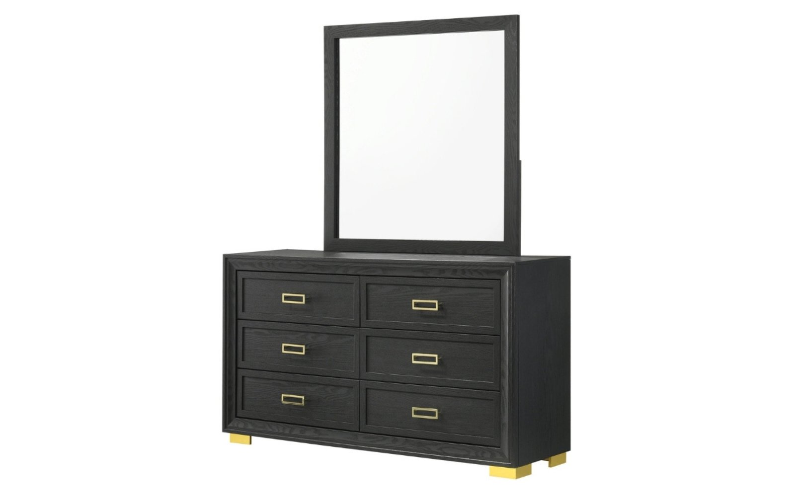 Pepe Black & Gold Dresser & Mirror