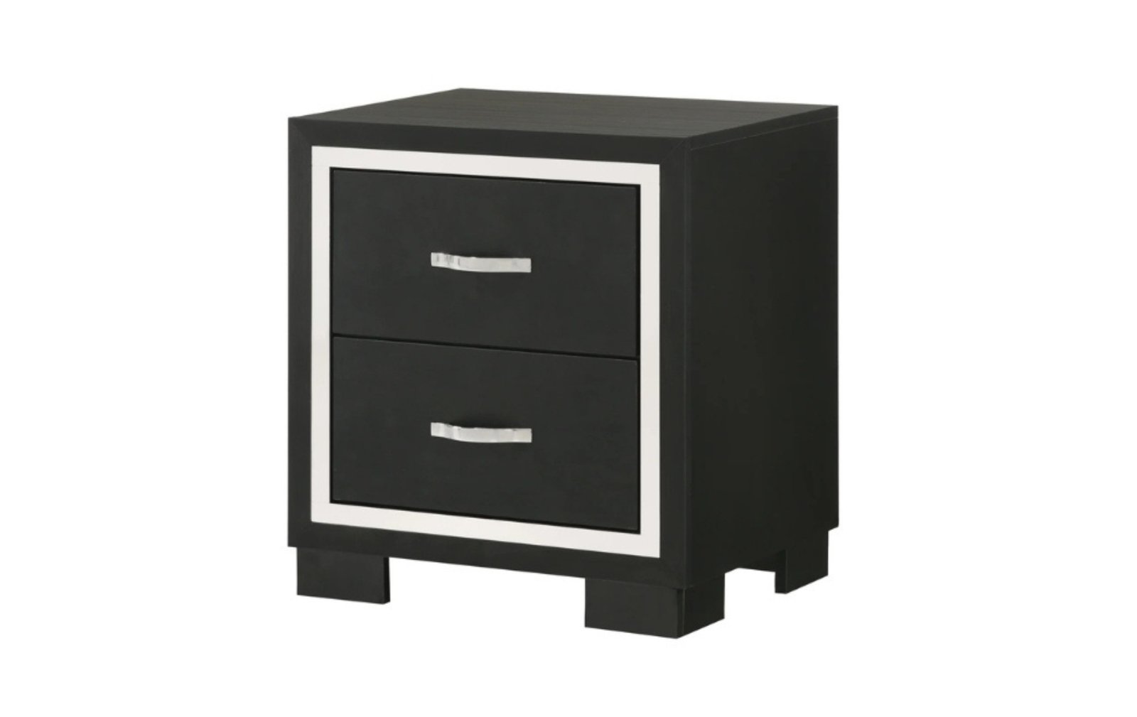 Gennro Black Nightstand