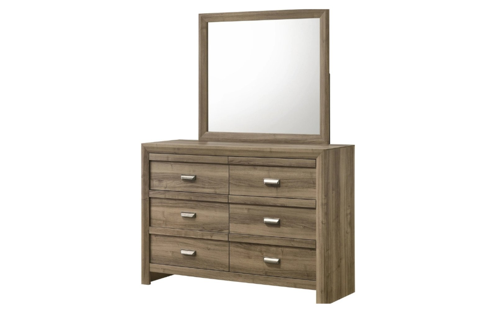 Valor Natural Wood Dresser & Mirror