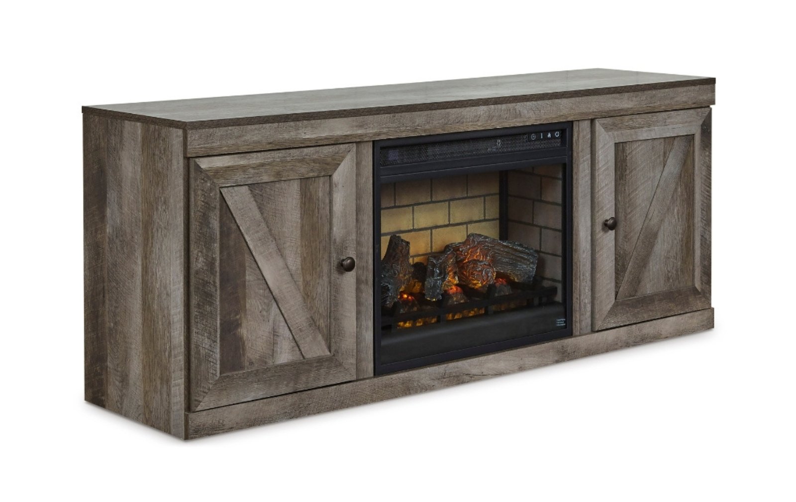 Wynnlow Grey Fireplace TV Stand
