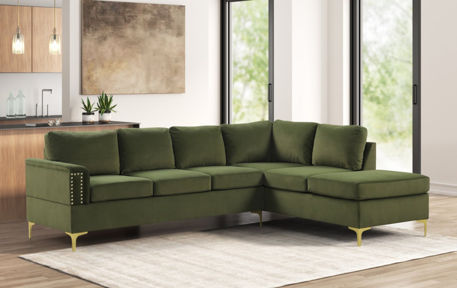 Vogue Olive Sectional
