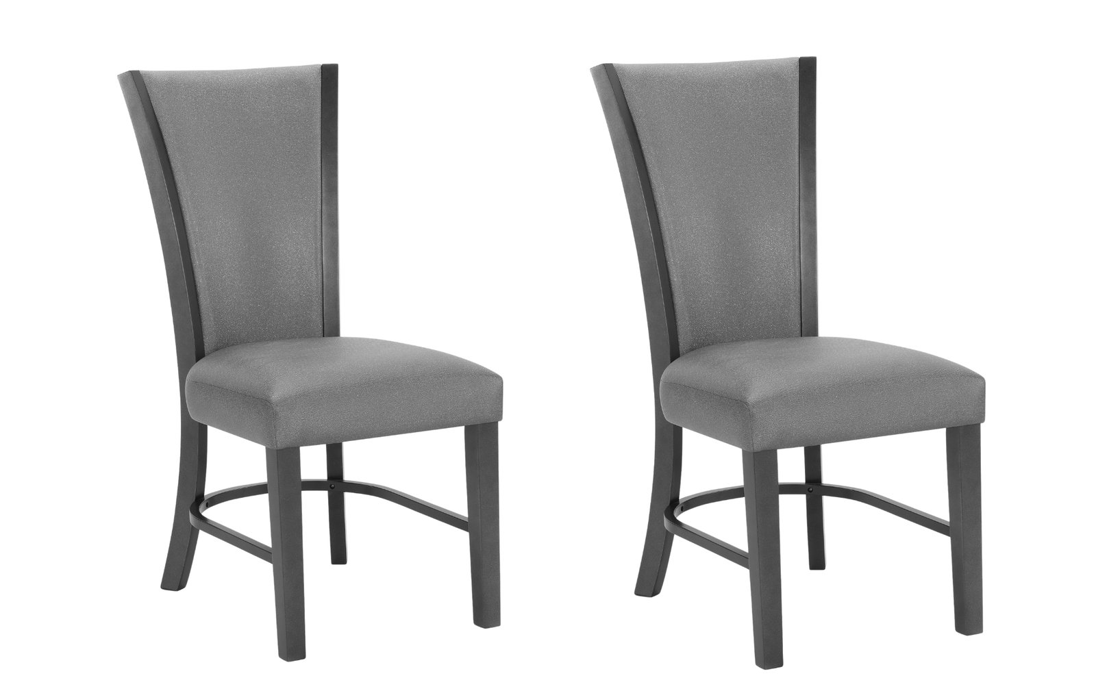 Camelia Gray Upholstered 2-Piece Chair Set