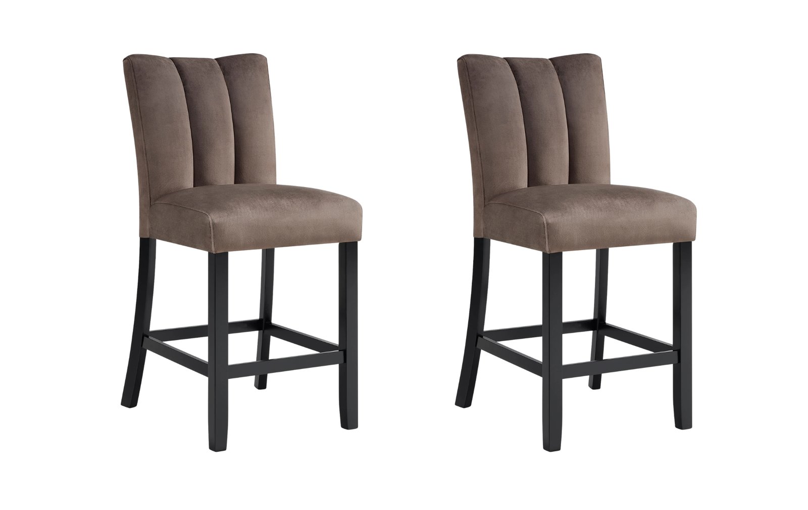Vega Brown Counter Height Dining Chair Set of 2