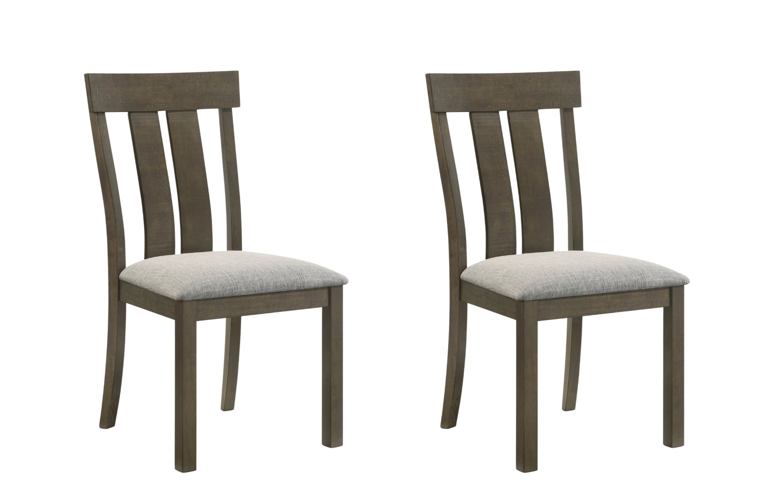 Lloyd Brown Slat-Back 2-Piece Dining Chair Set