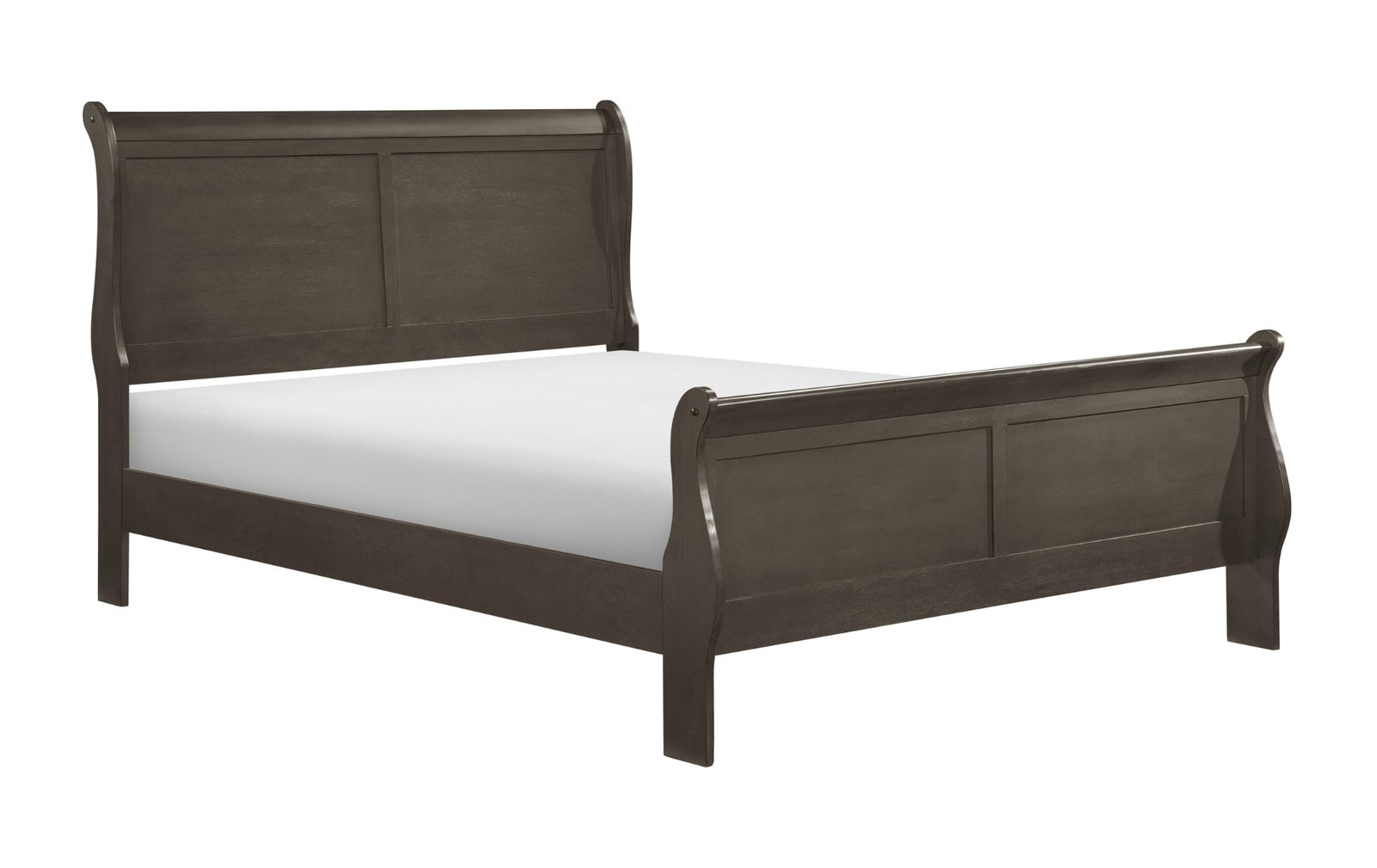 Mayville Dark Gray Sleigh Full Bed