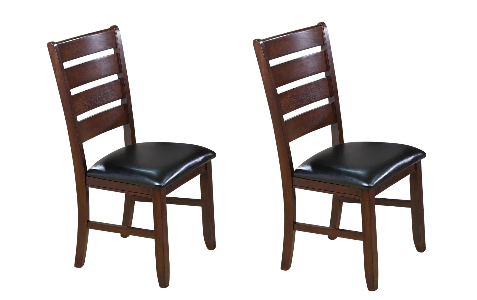 Bardstown Brown Ladder-Back 2-Piece Dining Chair Set