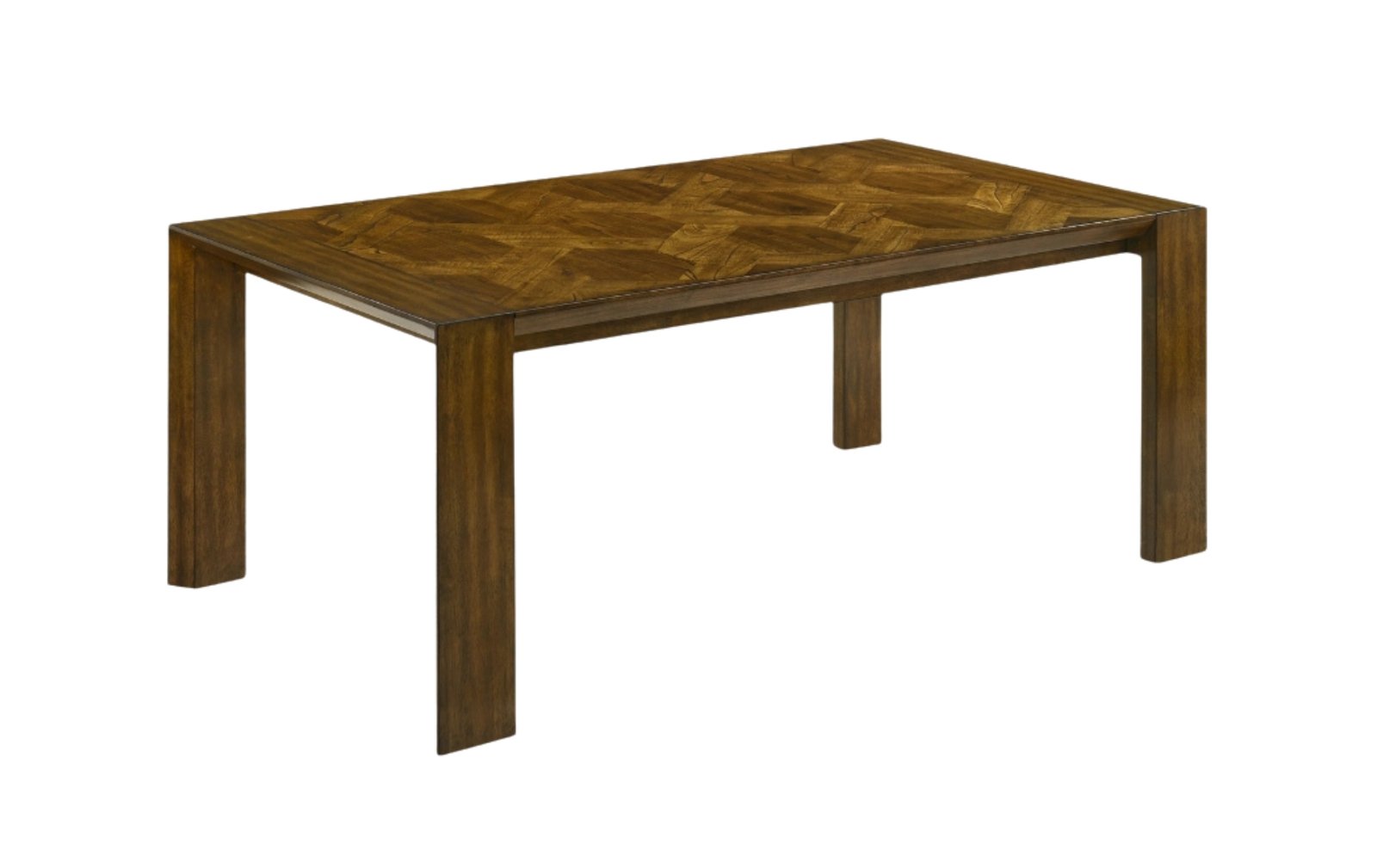 Hollister Brown Parquet Rectangular Dining Tabl