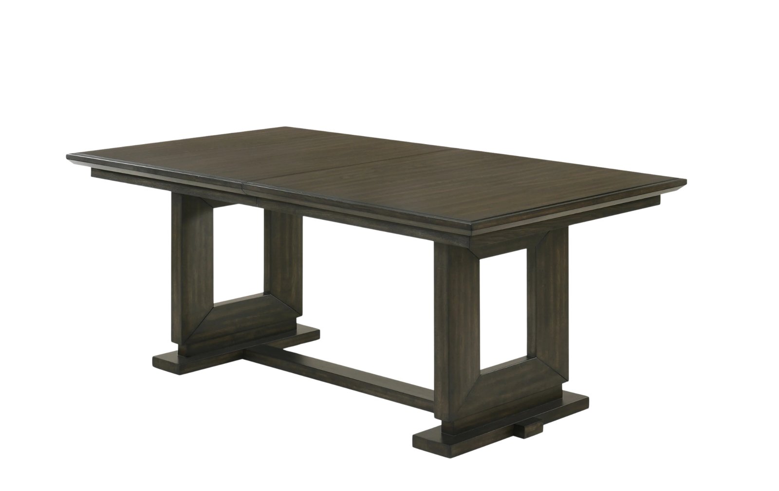 Herbert Dark Brown Extendable Trestle Dining Table