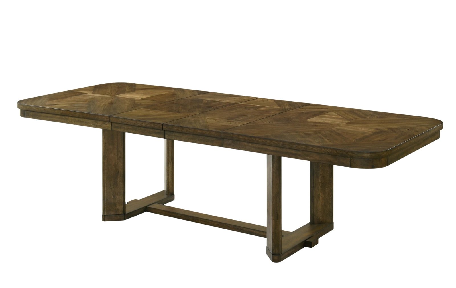 Broadmoor Brown Extendable Parquet Dining Table