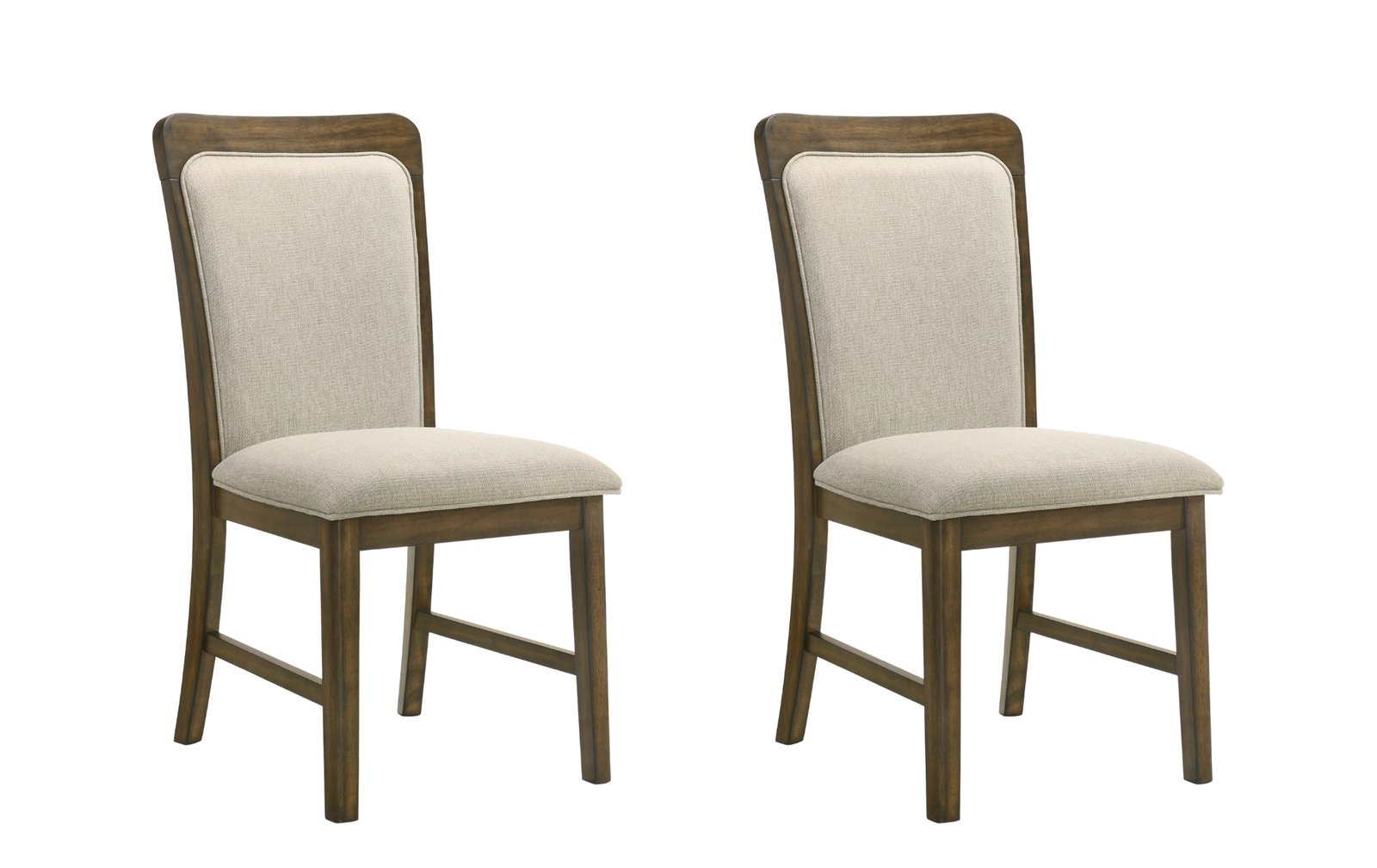 Broadmoor Brown & Beige 2-Piece Dining Chair Set
