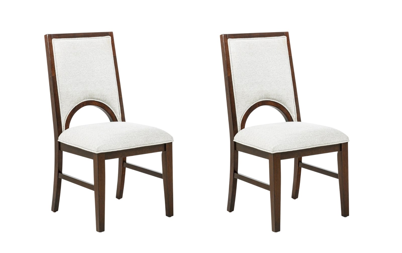 Hamil Brown & Beige 2-Piece Dining Chair Set